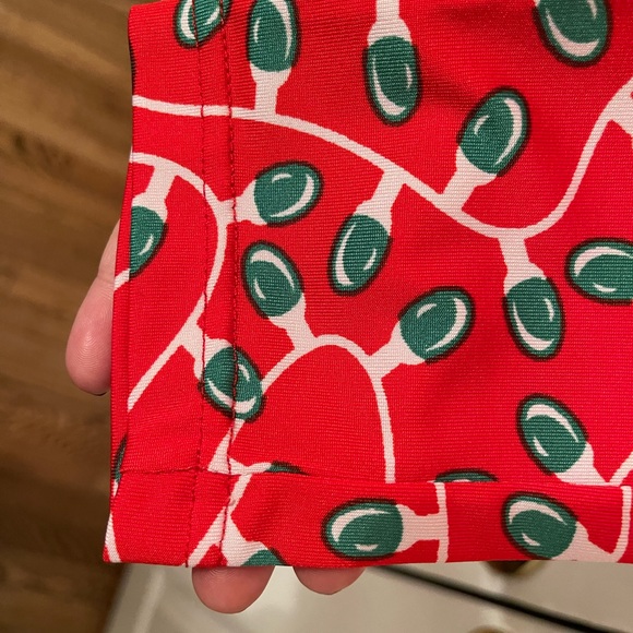 🎄🎅🏻 Tipsy Elves Women’s Christmas String Lights Leggings in Red. SIZE M. - Picture 4 of 6